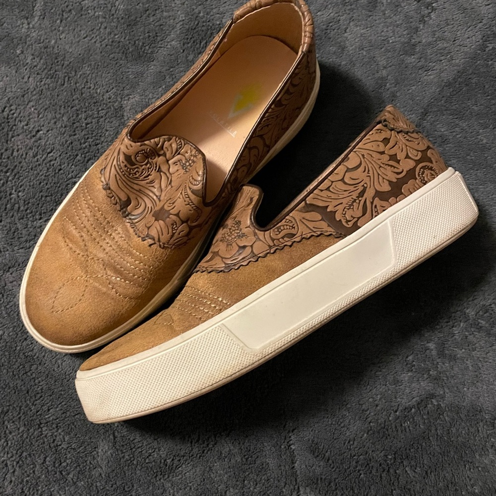 Western Tooled Slip On shoe